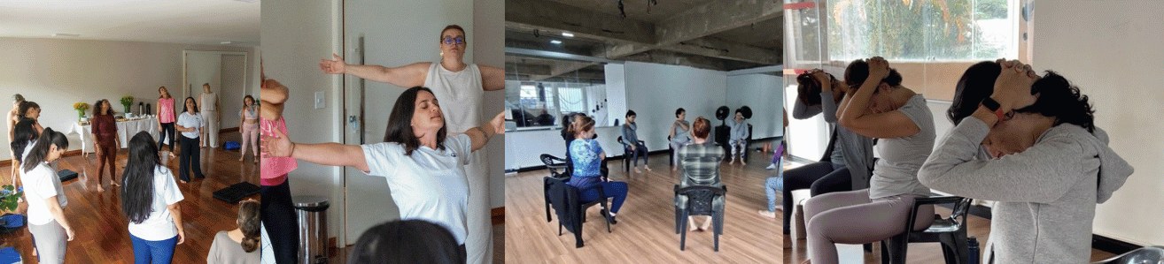 Turmas presenciais praticando o Método ALMA